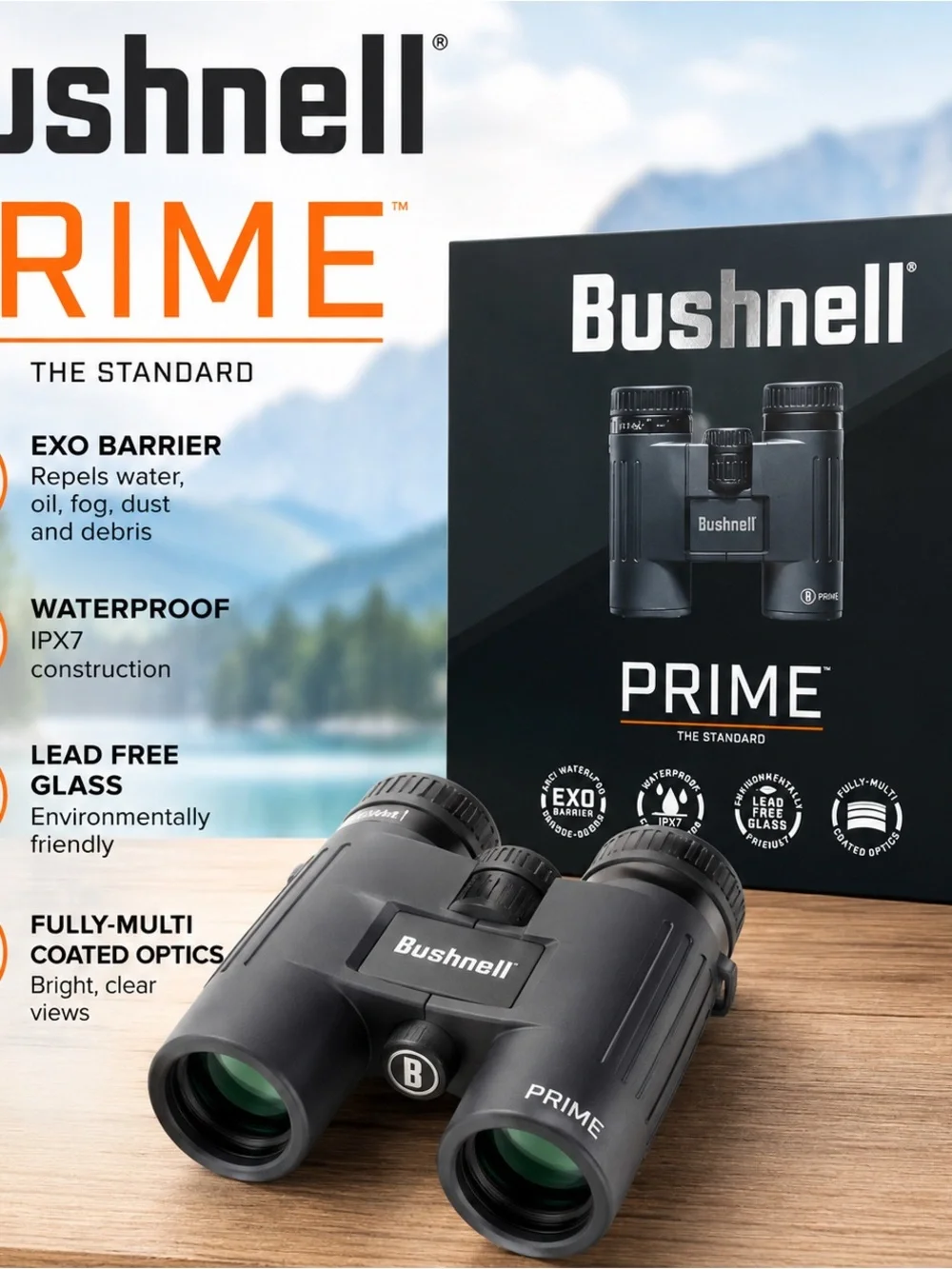 Prime 10x42 Binoculars - Black